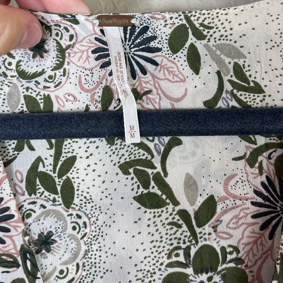 Free People Stealing Fire Mini Dress in Ivory Size Medium - Picture 7 of 7